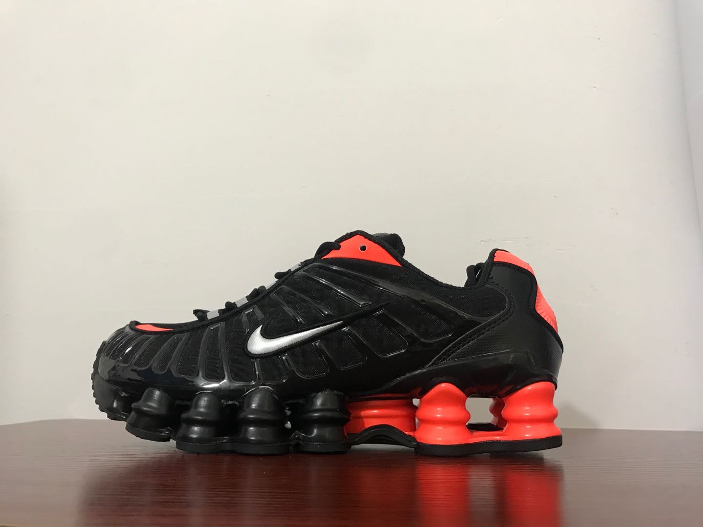 2020 Men Nike Shox Turbo 13 Black Reddish Orange Shoes